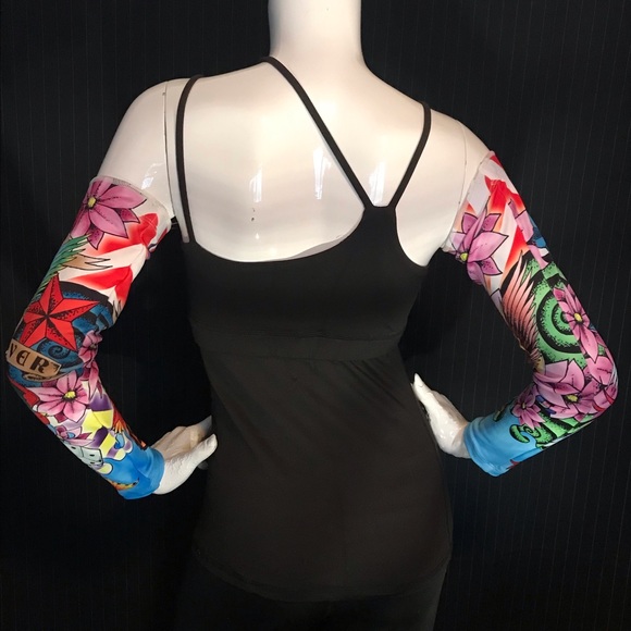 NWOT MINT Sugoi Patterned Arm Warmers Size Large = 13-14.5” Bicep/ Upper Arm - Picture 3 of 16